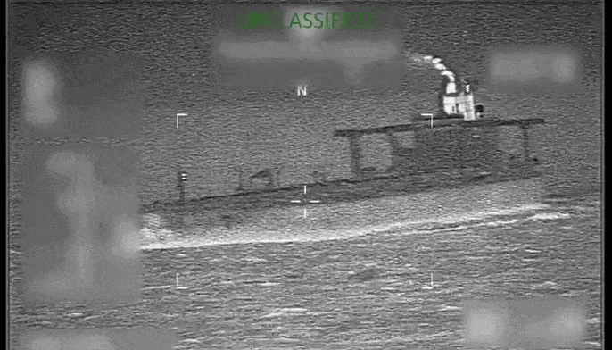    Захват танкера американцами. Видео поста из ТГ-канала военного эксперта Бориса Рожина