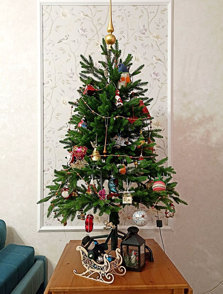 Ёлочка маленькая, и праздник соответствующий