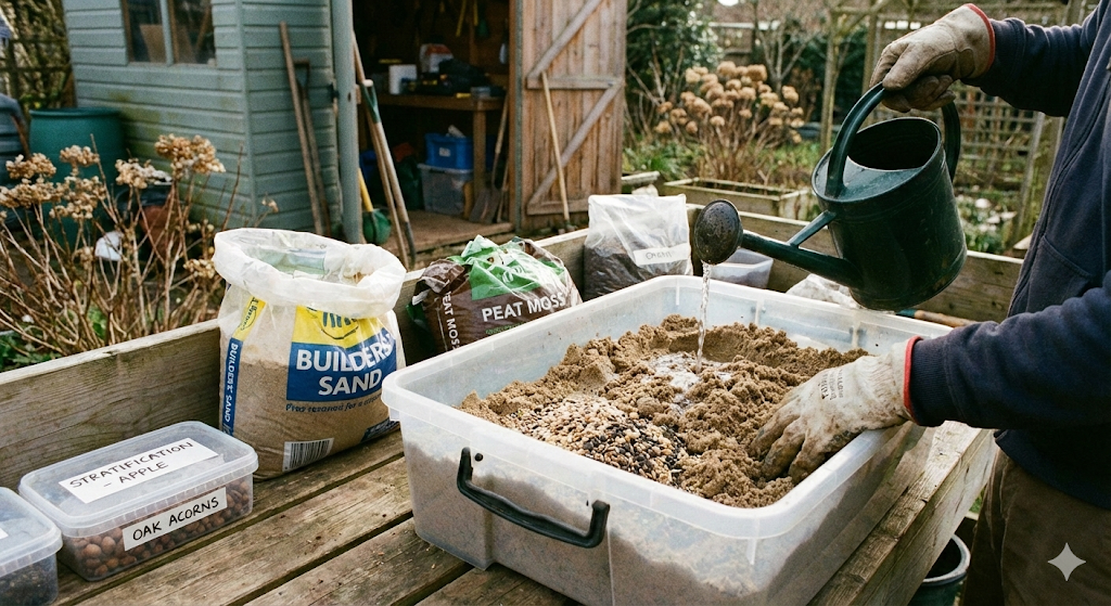 Подготовка песка для стратификации