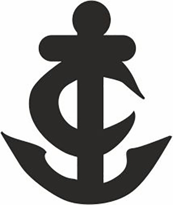 Надчекан в виде сложного якоря. Риснок автора. 