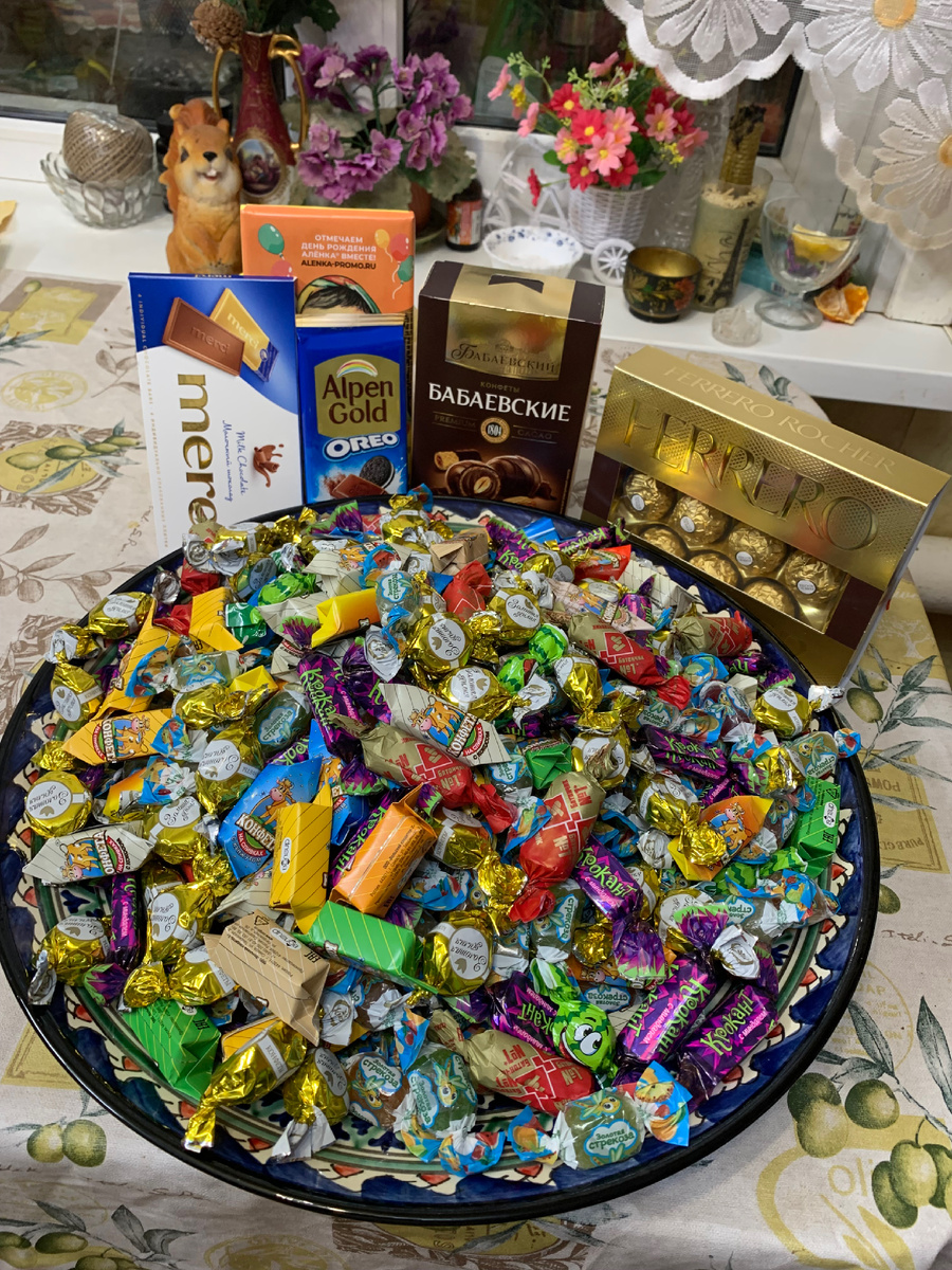 Приготовленные для детей конфеты 