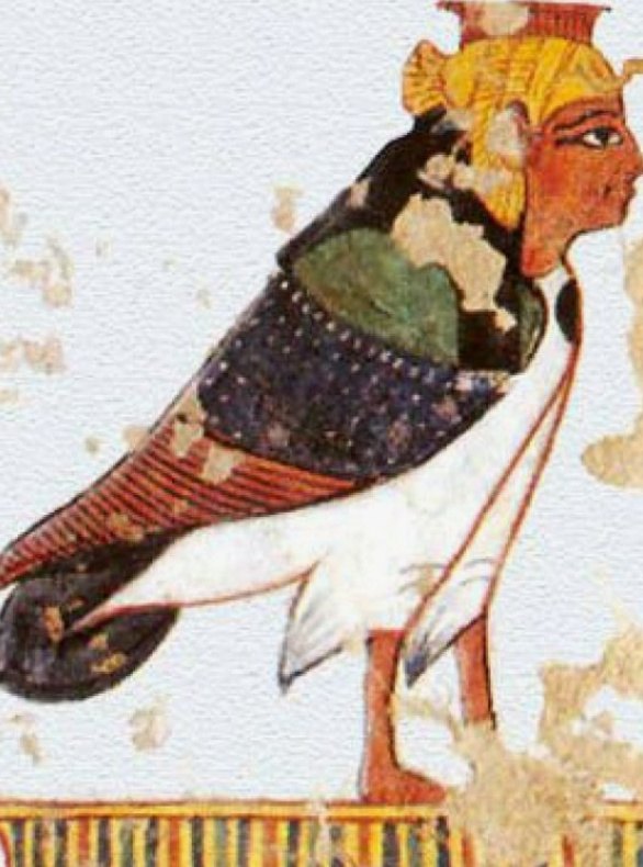 Изображение Ба с лицом мужчины. (интернет)