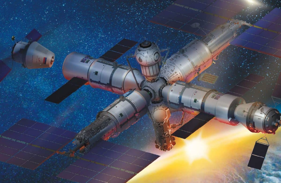 Российская орбитальная станция. Рисунок: Роскосмос