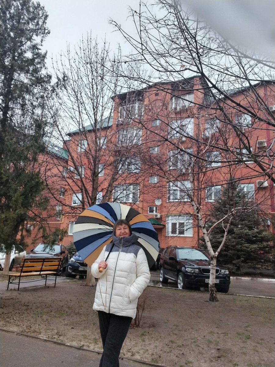 Моя мама на прогулке пару дней назад