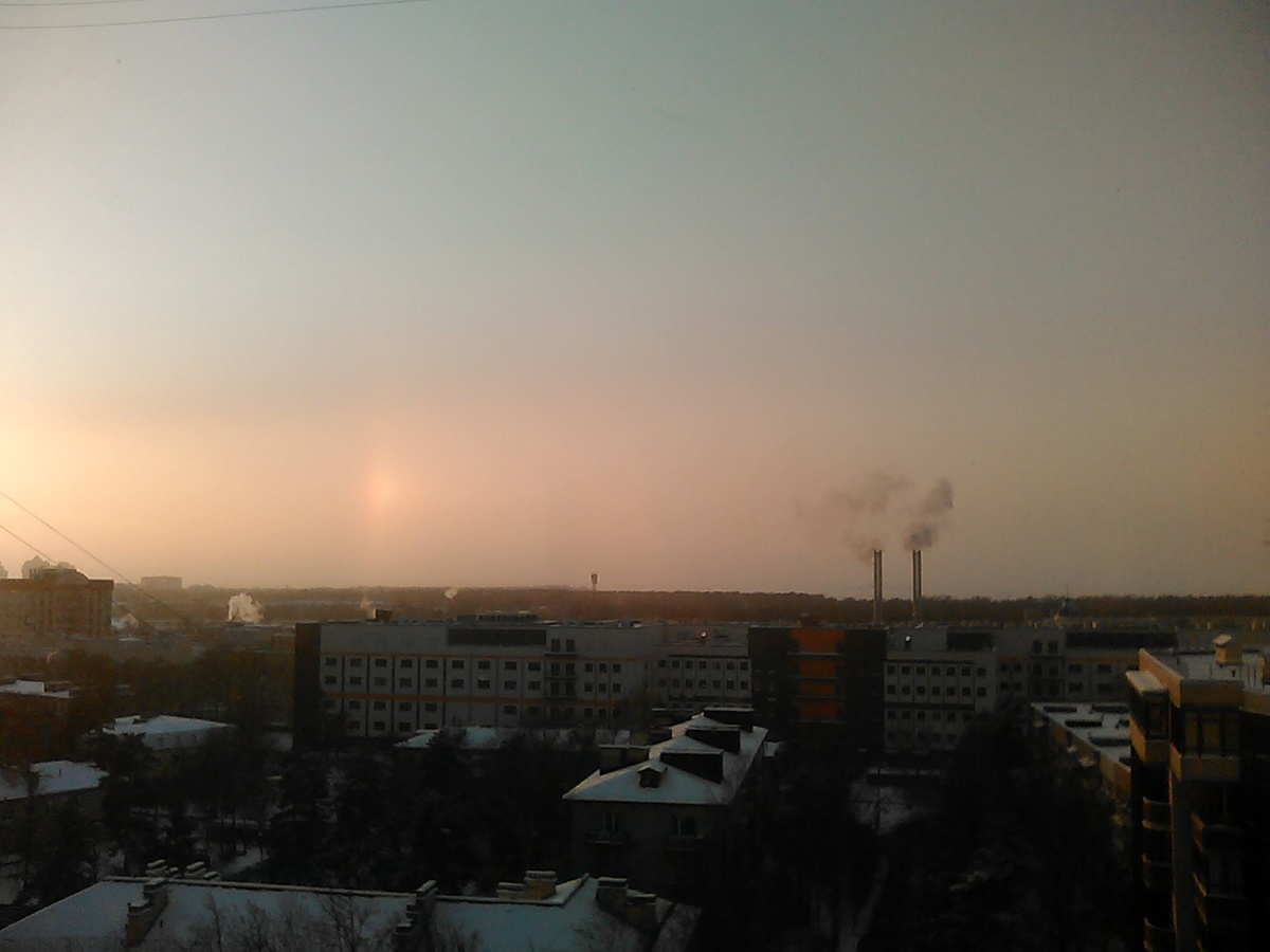 ЗИМНЯЯ РАДУГА. СЕСТРОРЕЦК. 07.01.2026. Фото автора.