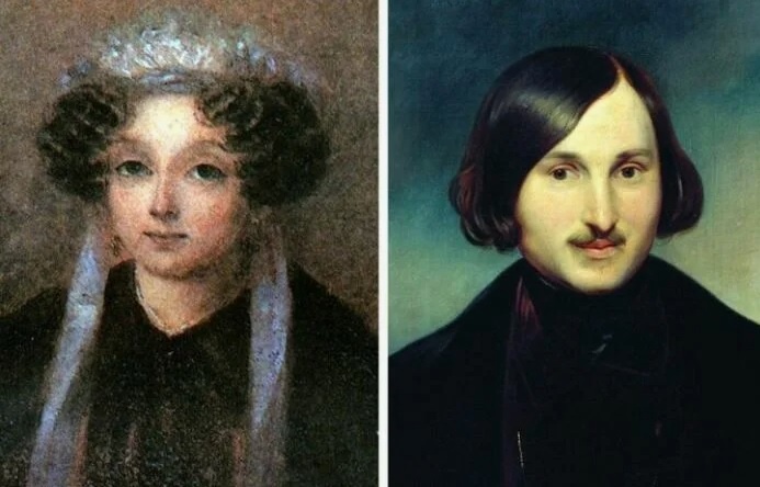 Мария Ивановна Гоголь и её сын Николай Васильевич Гоголь /из доступного фонда Яндекс.Картинки/