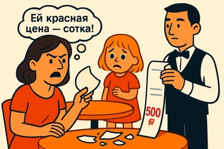 Золотые осколки: почему кафе требует за дешевую тарелку как за антиквариат. Ресторанный бизнес на неуклюжести гостей.