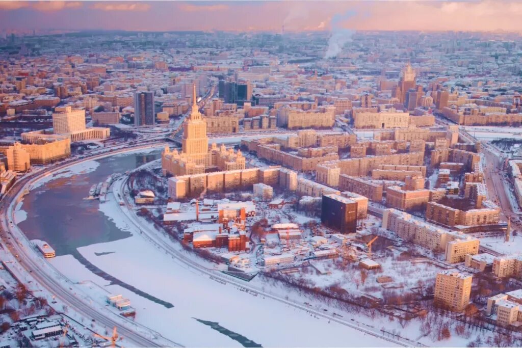      Вид со смотровой площадки «Panorama 360» в Москва-Сити Ксения Дубинина