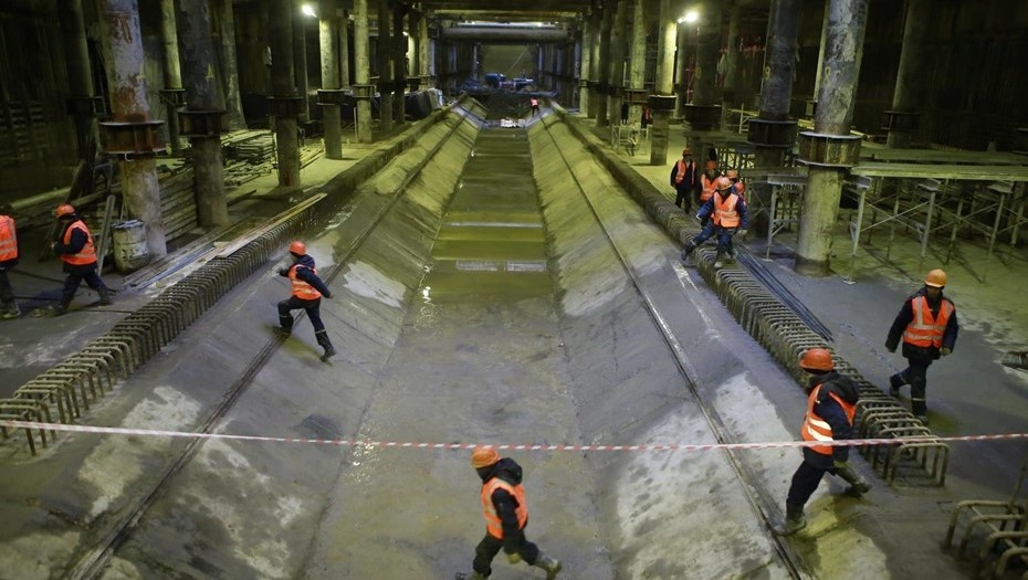    Строительство метро в Петербурге Автор фото: Коньков Сергей