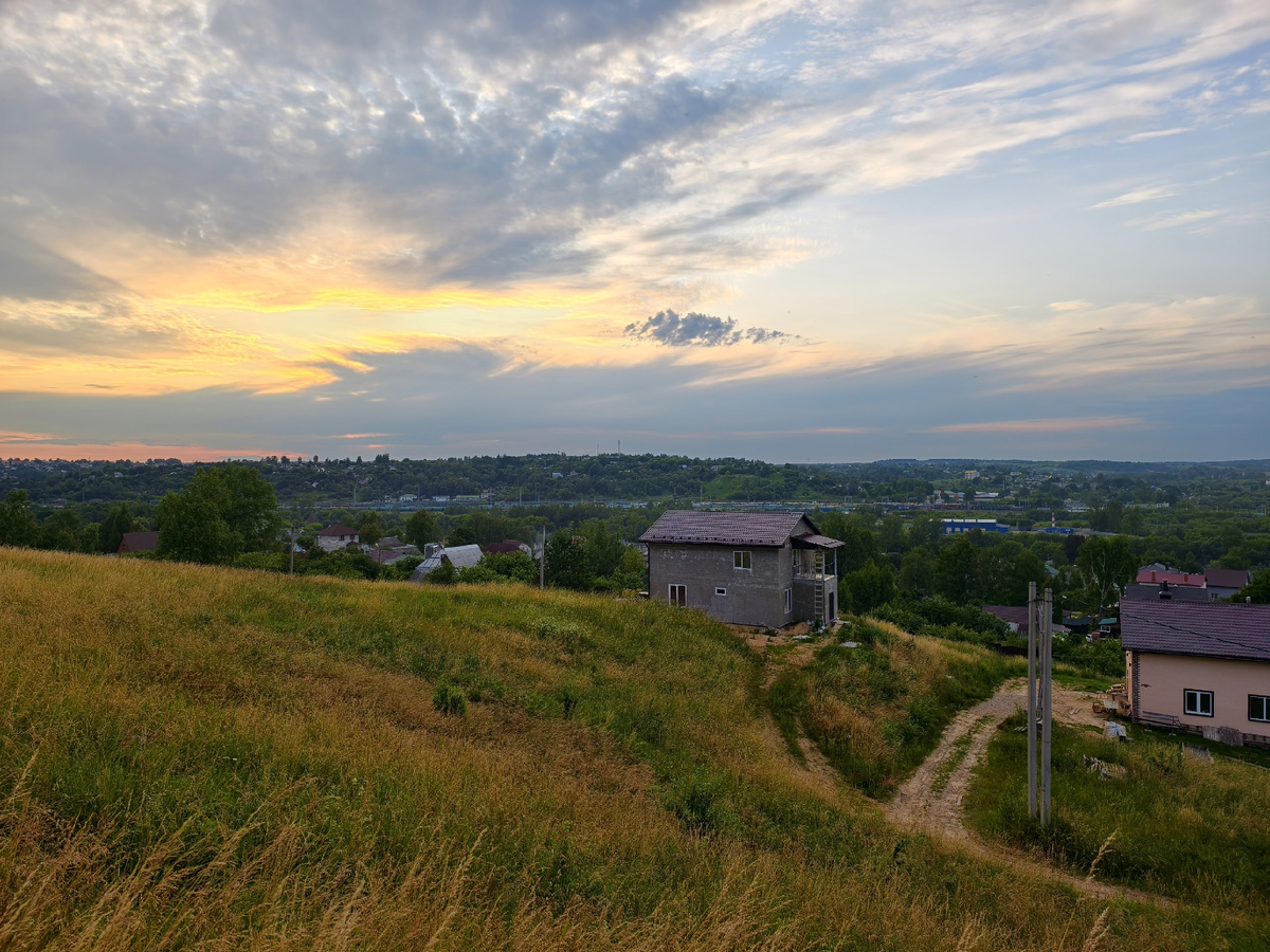 Закат над городом
