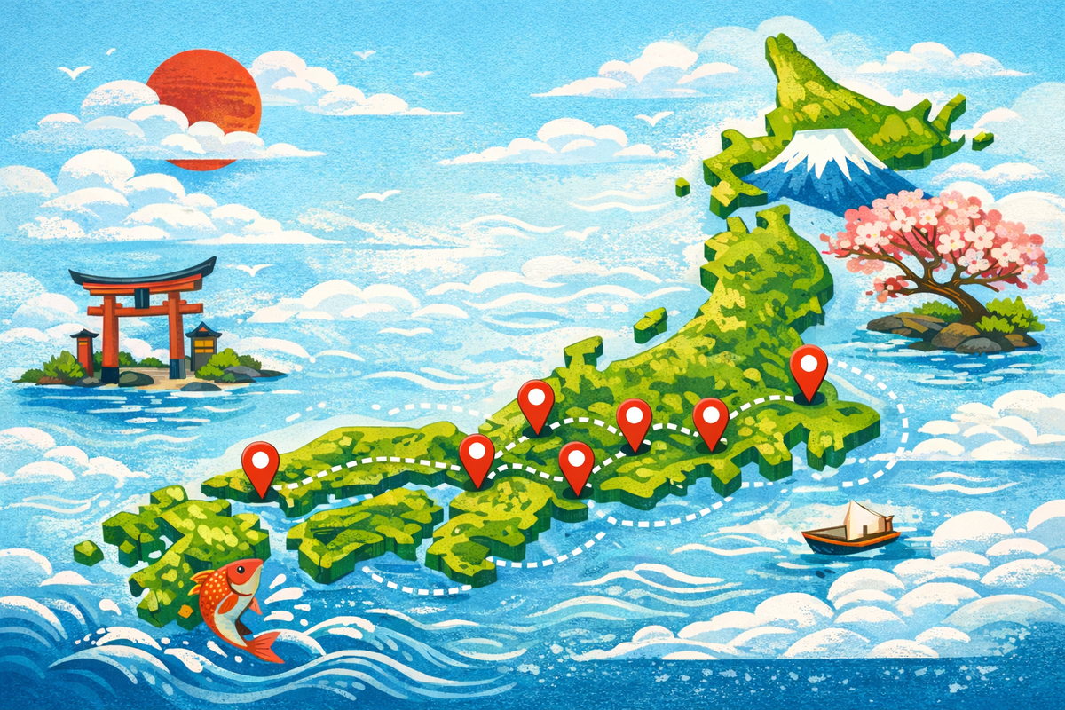 Точки на карте по этому маршруту