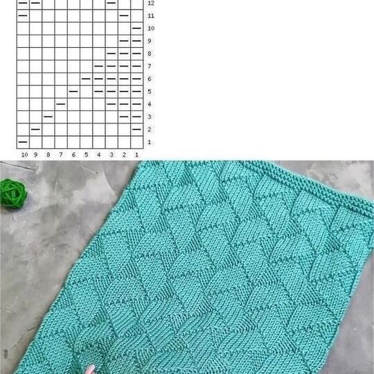 Выбираю для проекта теневой узор спицами