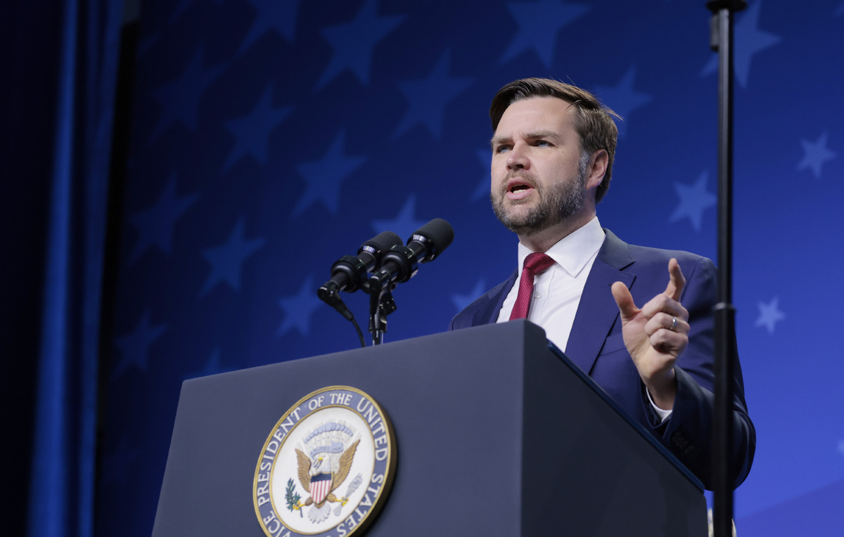    Вице-президент США Джей Ди Вэнс  Anna Moneymaker/Getty Images