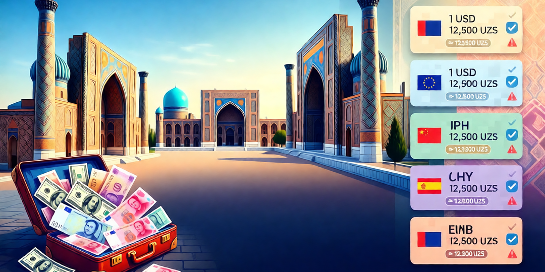 С какой валютой выгоднее поехать в Узбекистан, но точно не с рублями
