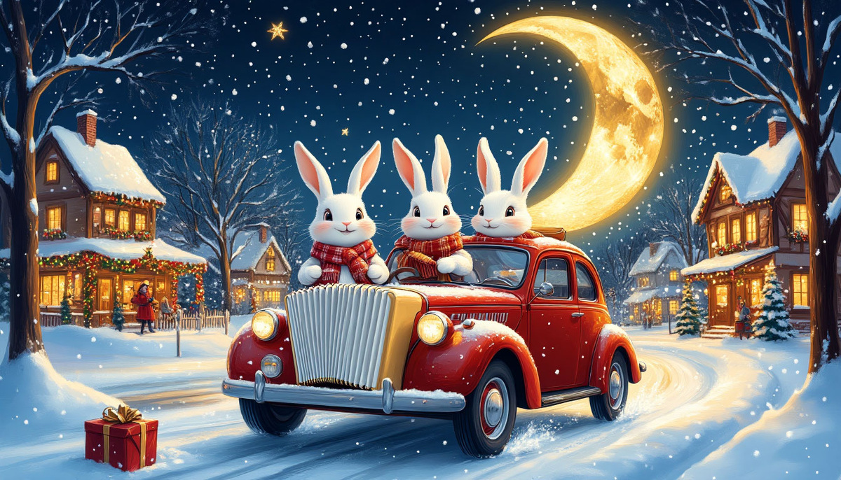 Зайчики-пронзайчики с аккордеоновой машиной. Мои личные, больше ничьи. Надоело отдавать кому-то часть своей души, а потом видеть, как отданное испорчено, уничтожено, потреблено. Всё! Не хочу! Всё моё — моё, Луны и Солнца! И больше ничьё! Изображение от ИИ Шедеврум