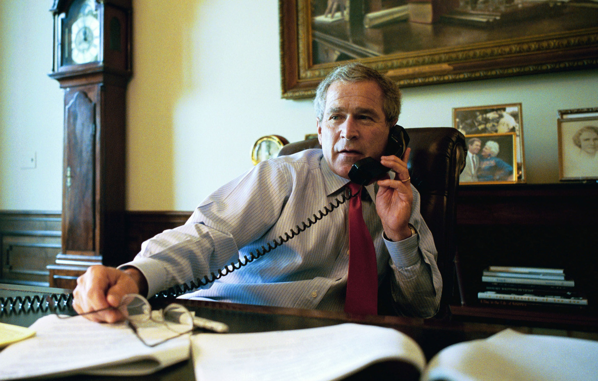    43-й президент США Джордж Буш-младший, 2003 год  Eric Draper/White House via Getty Images