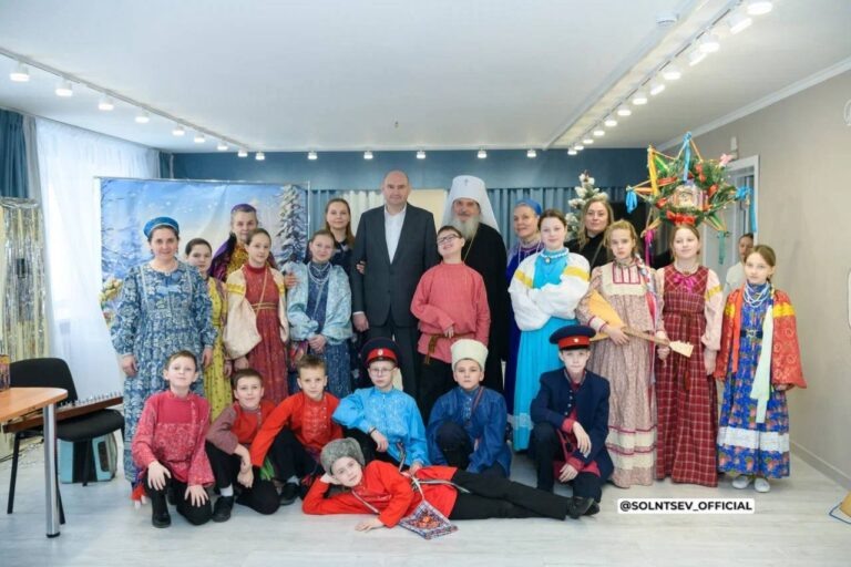    Евгений Солнцев и митрополит Пётр посетили школу-интернат «Дом детства» Оренбуржье