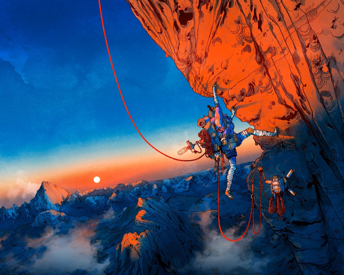    Кадр из игры «Cairn»The Game Bakers