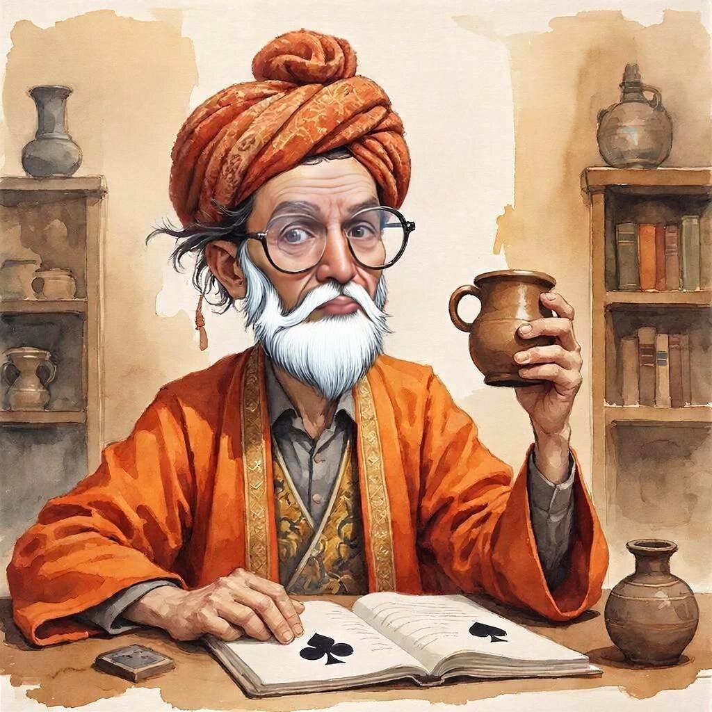 Профессор предстал передо мной в ослепительном виде. На нём был яркий, цвета спелого манго, шёлковый халат, а на спине золотом вышитый слон...