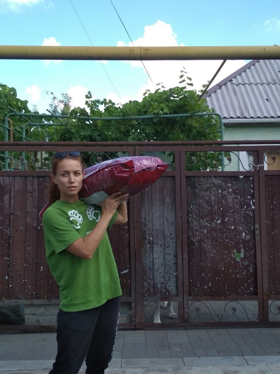    Волонтеры покупали и развозили хозяевам усатых корм для животных. из архива героя публикации