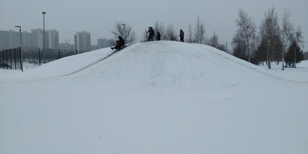Катаемся на ватрушках в Марьино