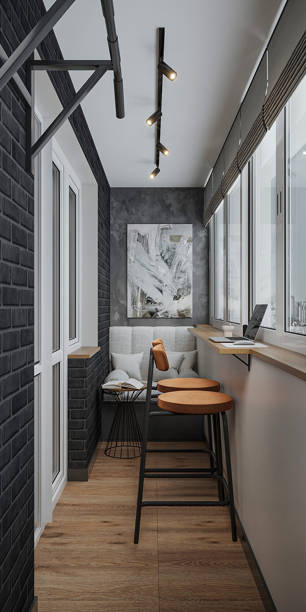 Визуализация интерьера 2-х комнатной квартиры с перепланировкой в современном стиле. Авторы: Татьяна и Вячеслав Терентьевы. Дизайн-студия Малина-ПРО.