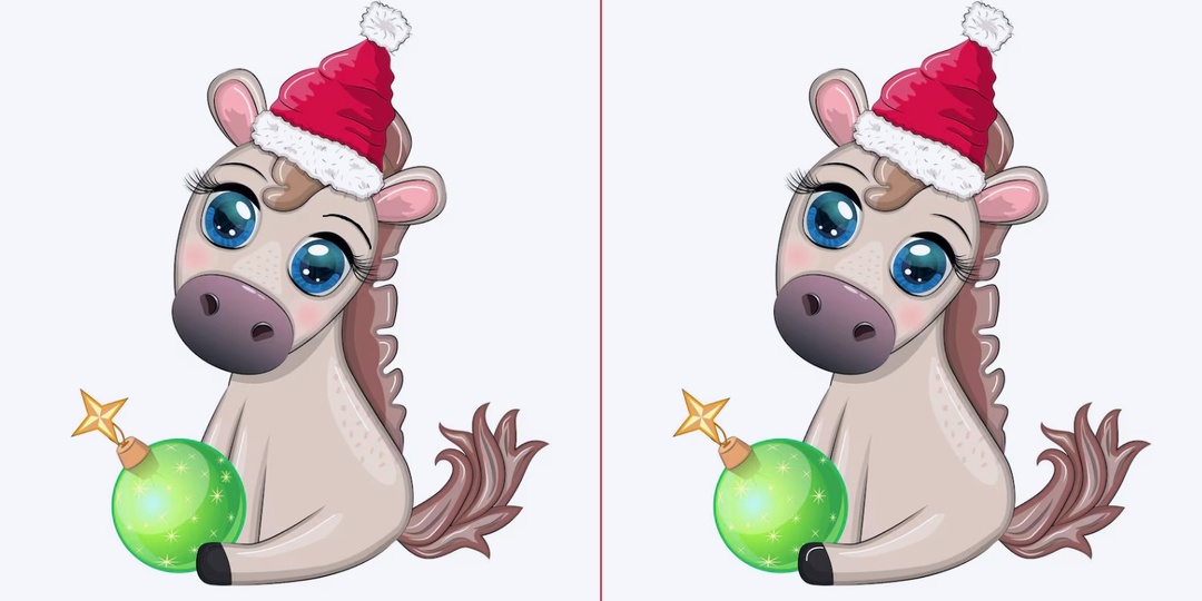 Найдите 10 отличий. Символ 2026 года. Разминка для Ваших глаз