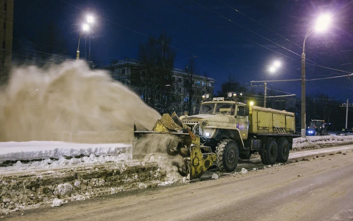    В Ижевске утвердили обновленный график уборки снега