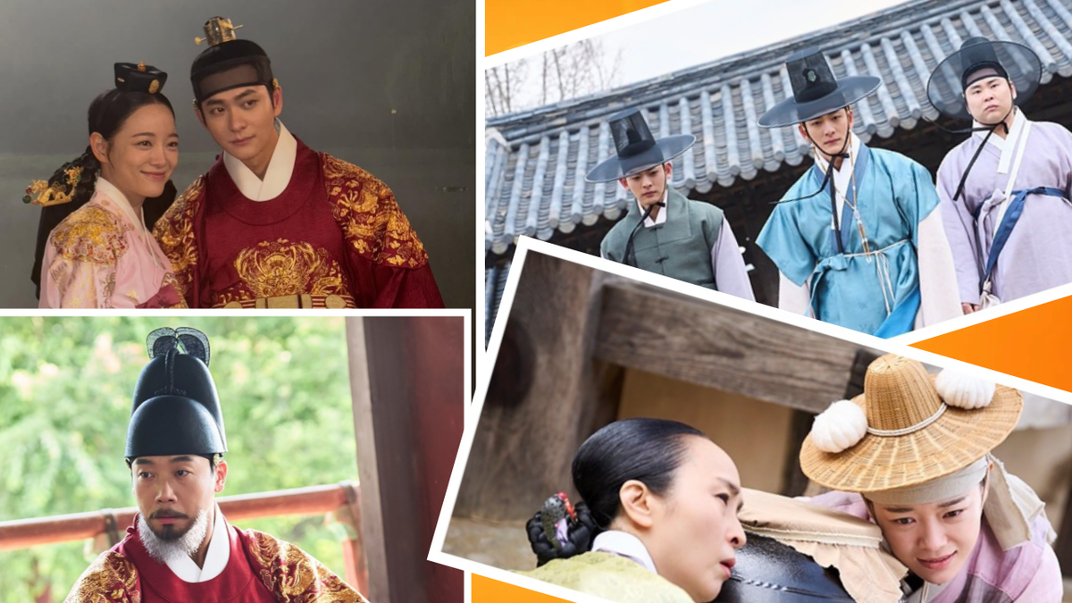 Коллаж создан автором этой статьи. В нем использованы кадры из дорамы "Струящаяся над рекой луна" 2025 года.