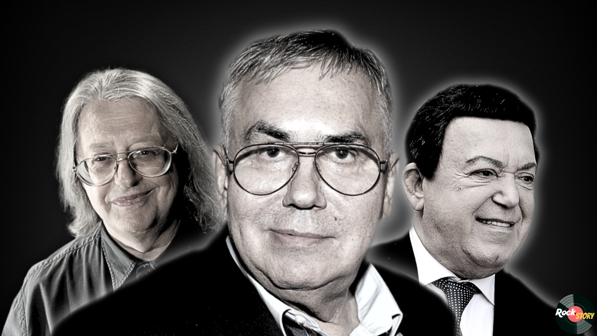 На фотографии: Александр Градский, Стас Садальский и Иосиф Кобзон 