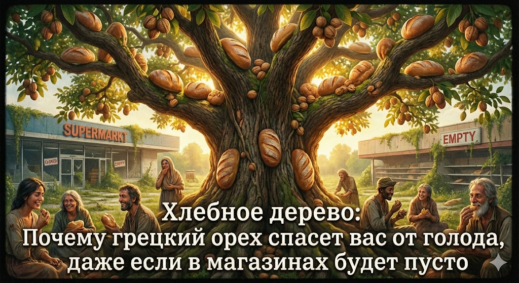 «Хлебное дерево»: Почему грецкий орех спасет вас от голода