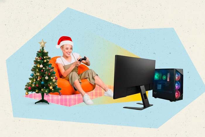 Если вы давно мечтали поиграть в видеоигры, то лучше новогодних каникул времени ещё не придумали. Обложка © Коллаж © Life.ru. Фото © Shutterstock / FOTODOM / Roman Samborskyi, © Gemini Nano Banana