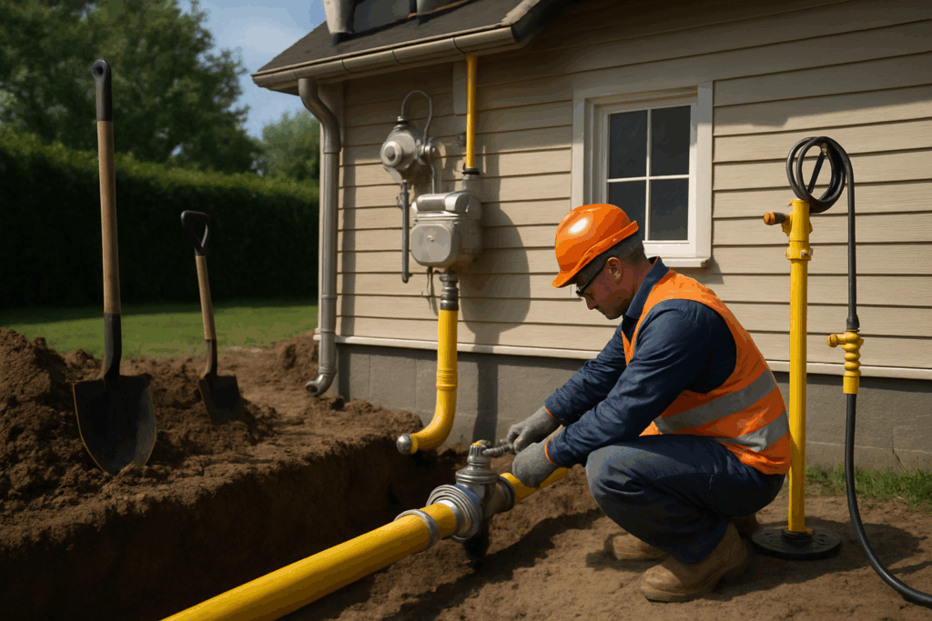    подключение газа к дому protrubi