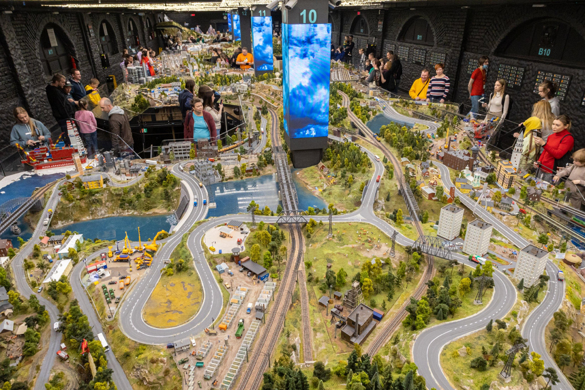 Фрагмент экспозиции Гранд-макет Россия. 