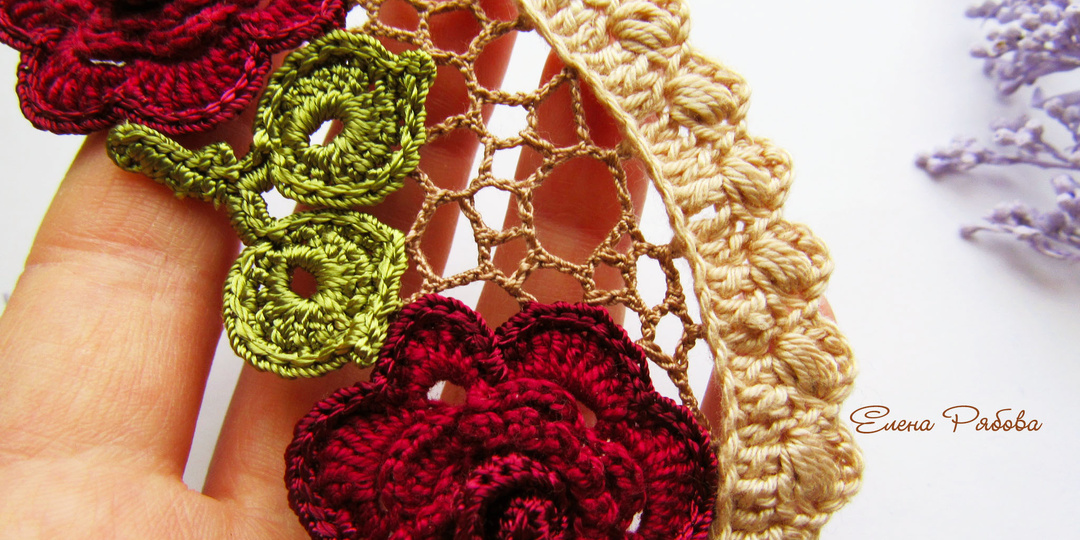 Нерегулярная сетка в ирландском кружеве. Часть 1