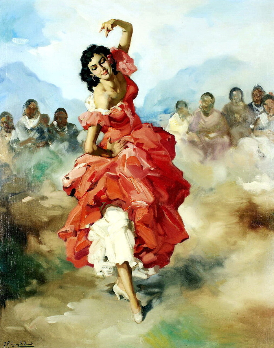 Одна из картин испанского художника Франсиско Сан-Клементе Родригеса (1893 — 1968). 