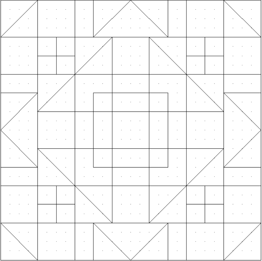 Сетка блока №16 проекта "Мерцающие снежинки"