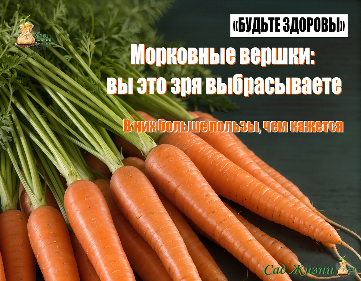 Морковные вершки: скрытый ресурс, о котором забыли на кухне и в огороде