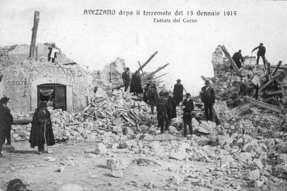 Последствия землетрясения. Италия 1915 год.