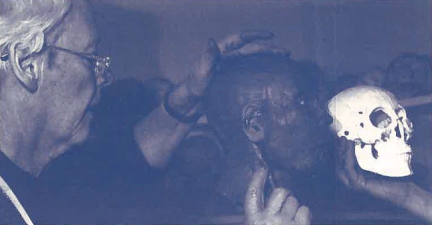 Создание образа Сенсау: лицо реконструировано Ричардом Нивом из Университета Манчестера