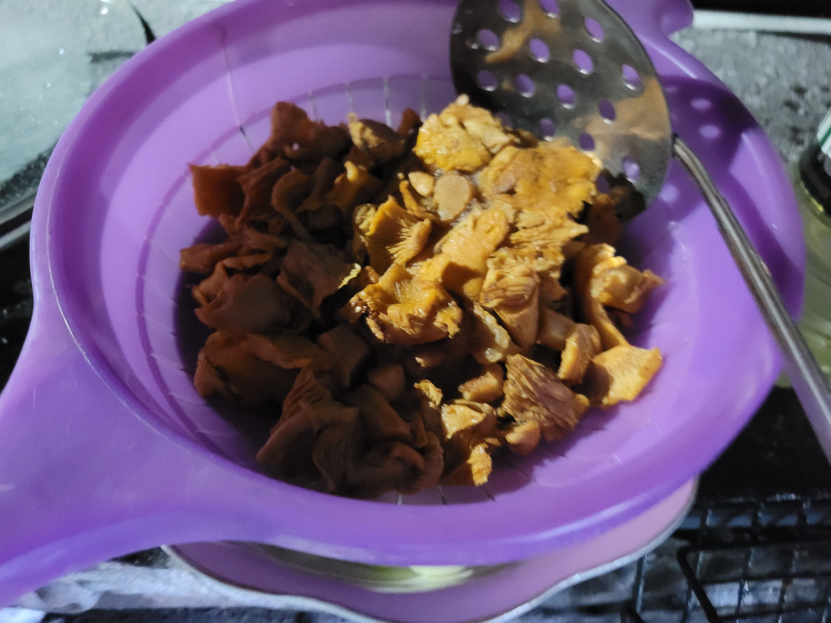 Лисички из морозилки.