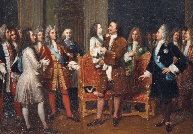 Эрсан" Людовик XV и Пётр I"- взято из открытого доступа интернета