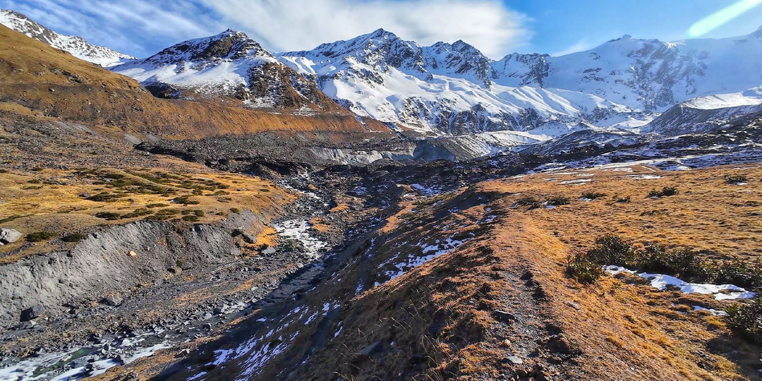 Ледник Штулу и озеро Татапастауат, КБР. 29.11.2025