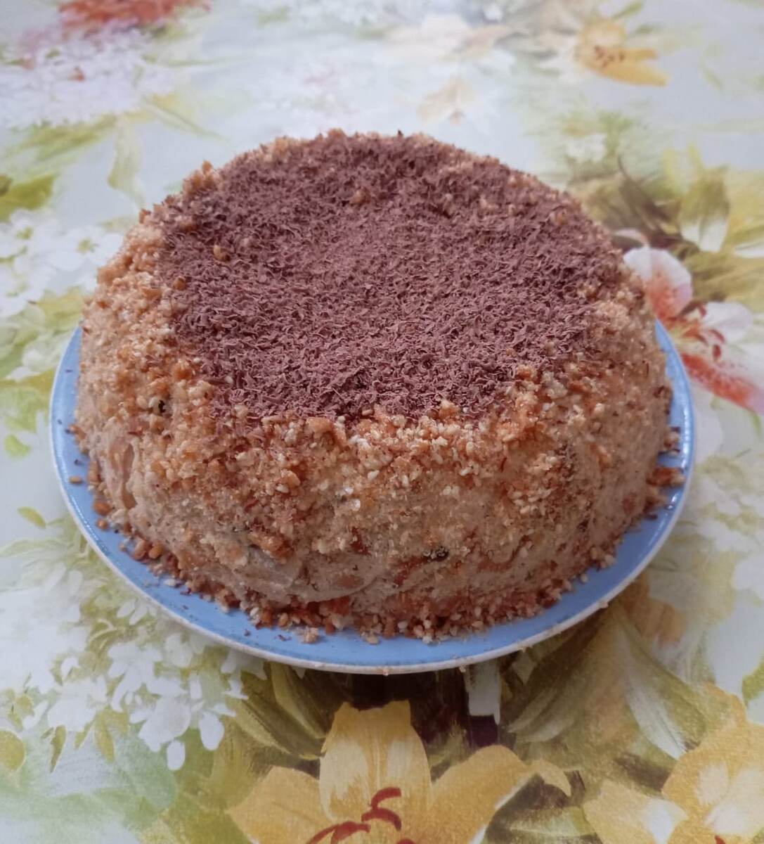 С шоколадом. 