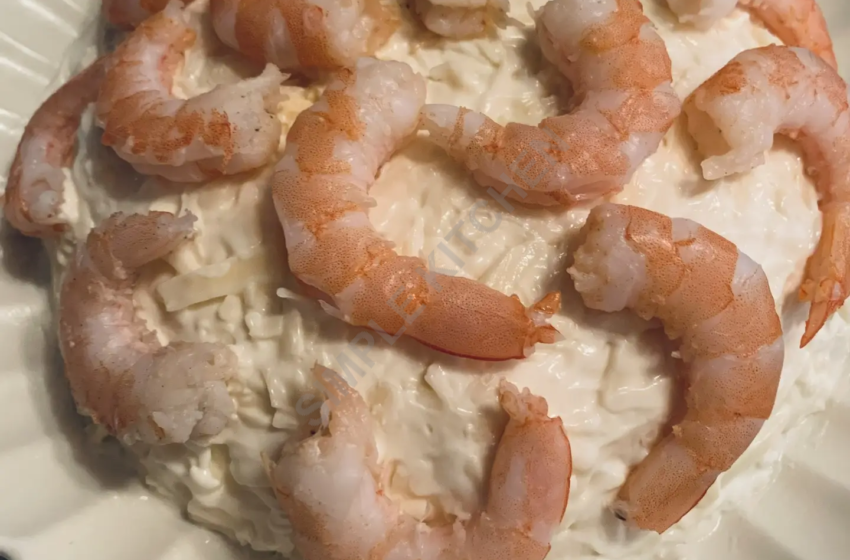 Салат с красной рыбой. 