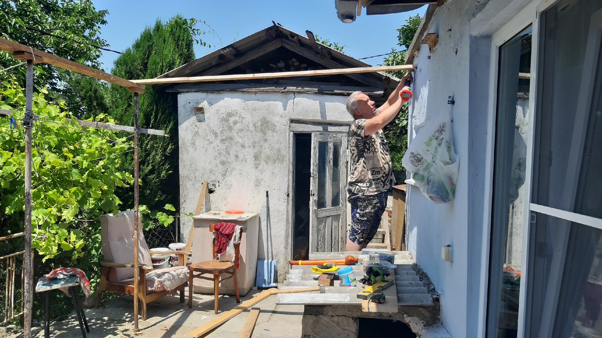 Вот так выглядел наш дворик 