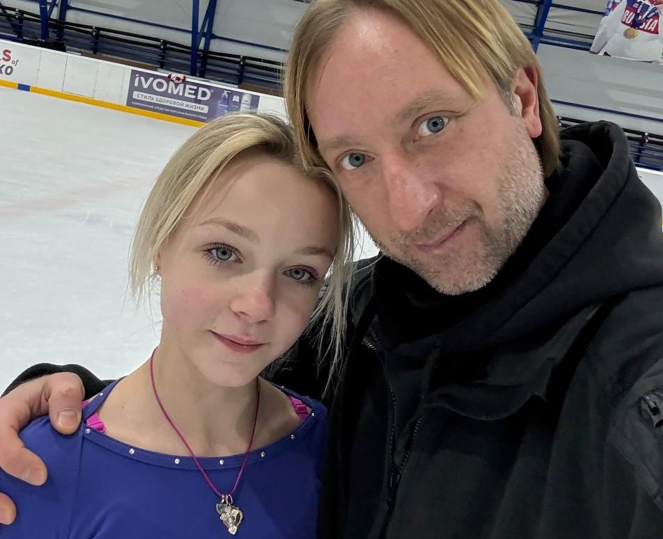     Елена Костылева и Евгений Плющенко, фото из архива Олимпийского чемпиона