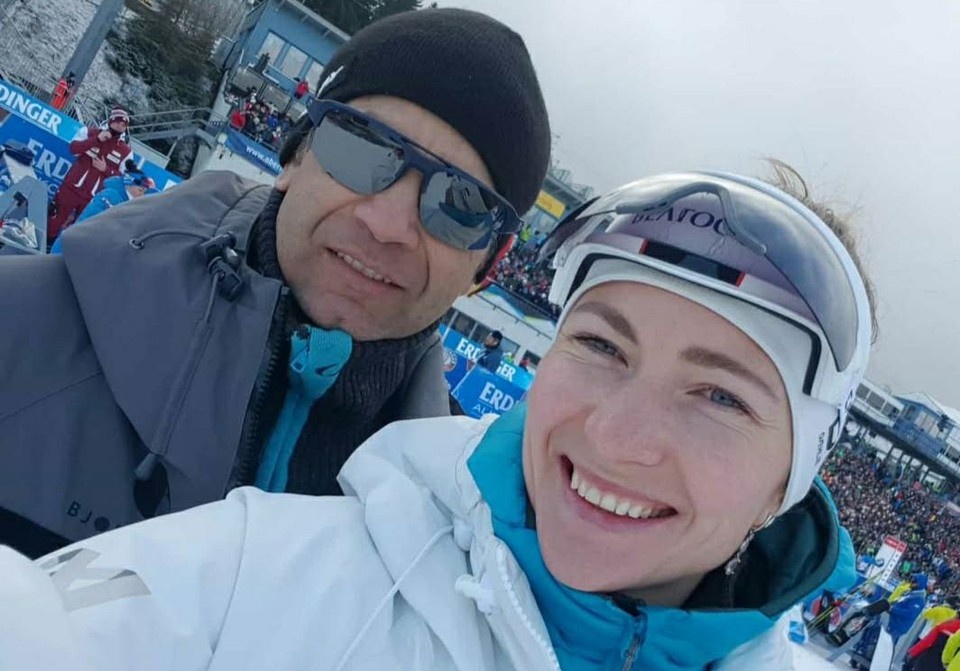    В биатлонной семье говорят на нескольких языках. Фото: социальные сети Дарьи Домрачевой.