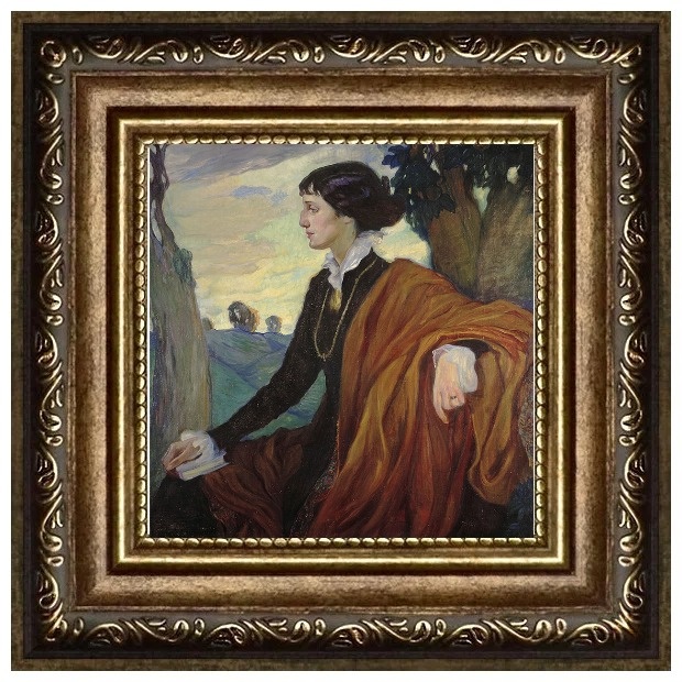 Ольга Делла-Вос-Кардовская. «Портрет А.А.Ахматовой». 1914 г. Холст, масло. Третьяковская галерея. Москва.
