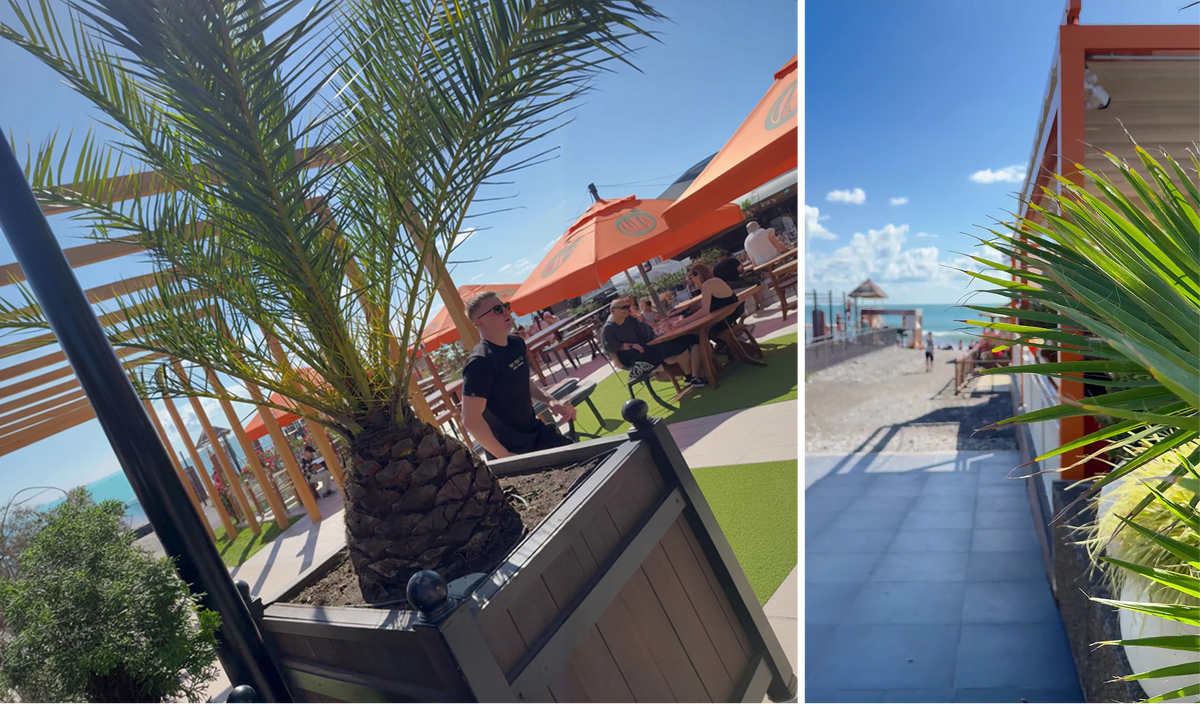 Набережная и пляж Адлера.